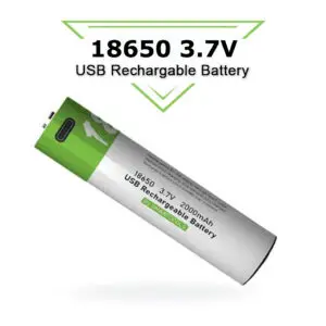USB oplaadbare batterij – Type 18650 – 2000 mWh – 2 stuks